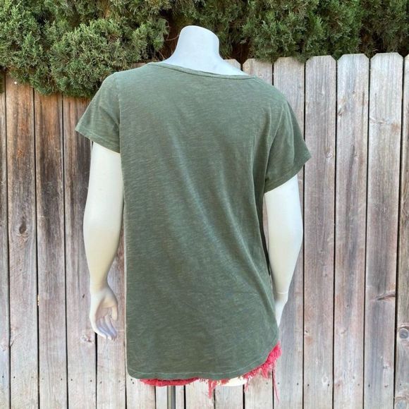 Lucky Brand Green Bohemian Geometric Blouse - Picture 8 of 10